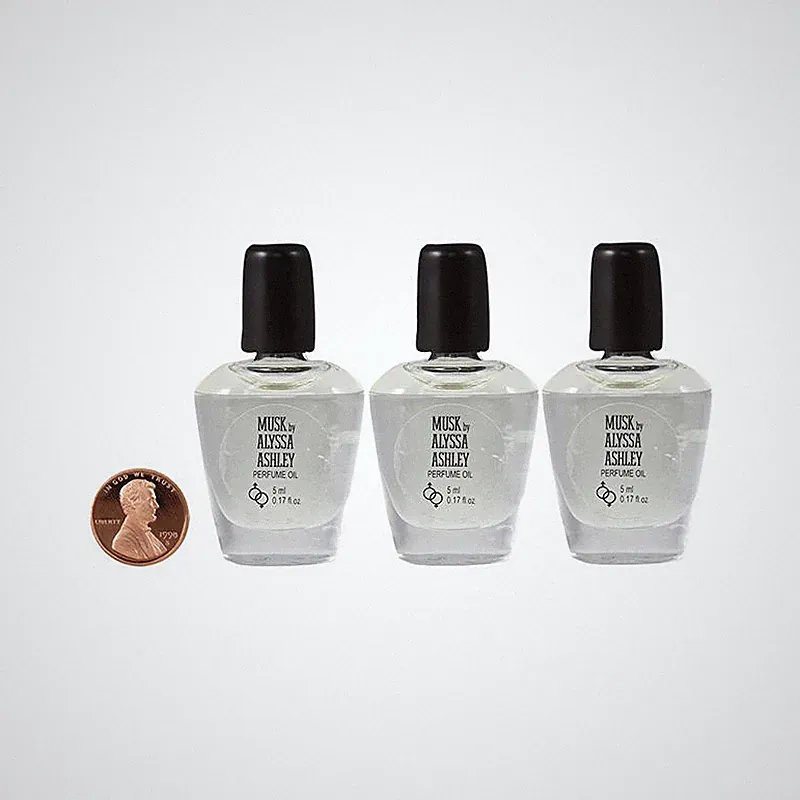 ALYSSA ASHLEY Musk Small 3 pcs x 5.0 ml (0.17 oz) Perfume Oil New but Unboxed