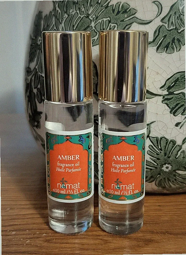 Amber - Nemat - FRAGRANCE OIL 10ml Roll-on - BRAND-NEW - LOT OF (2) Brand New