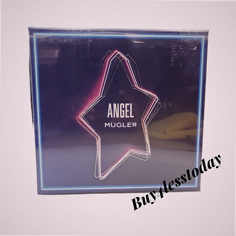 Angel by Mugler, 3 Pc Gift Set for Women 0.8 oz perfume, Perfuming Brush, B/L