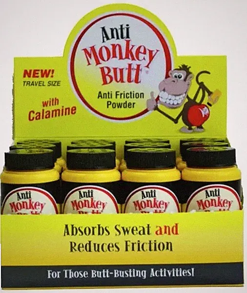 Anti-Monkey Butt 817015A Talc Free Anti-Friction Powder - 1.5 oz Travel Size