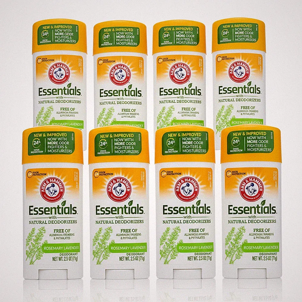 Arm & Hammer Essentials with Natural Deodorizers Rosemary Lavender 2.5oz (8PACK)