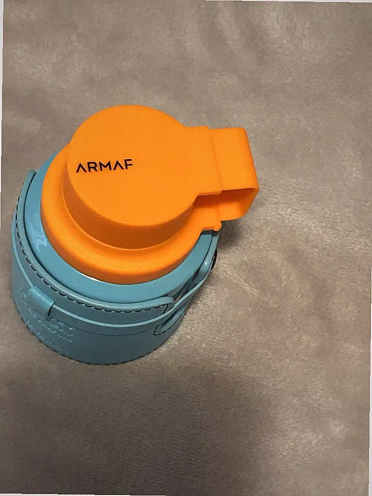 ARMAF Fragrance Blue and Orange Bottle Unique Design Perfume Decorative Scent