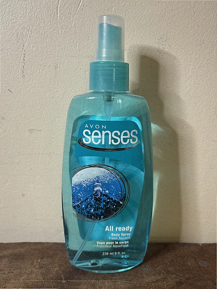 Avon Senses All Ready Aquatic Body Spray Perfume Fragrance Scent Mist NEW