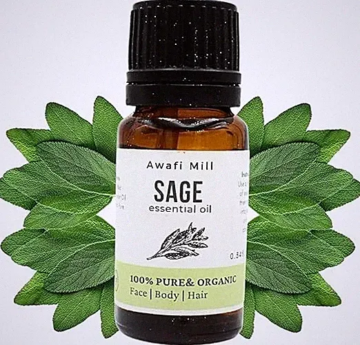 AWAFI MILL Sage Essential Oil — From Turkey (Salvia officinalis) - 10 ML