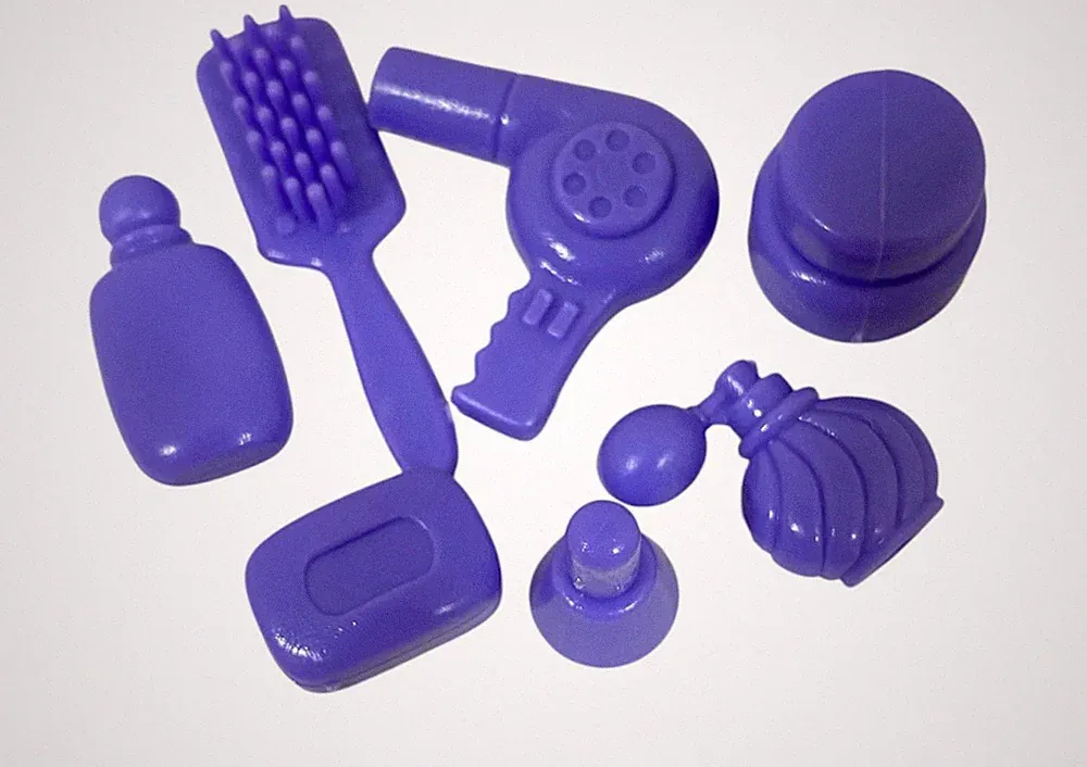 Barbie Brush Hair Blow Dryer Soap Perfume Bottle Vanity Lot Mixed Lot Vtg