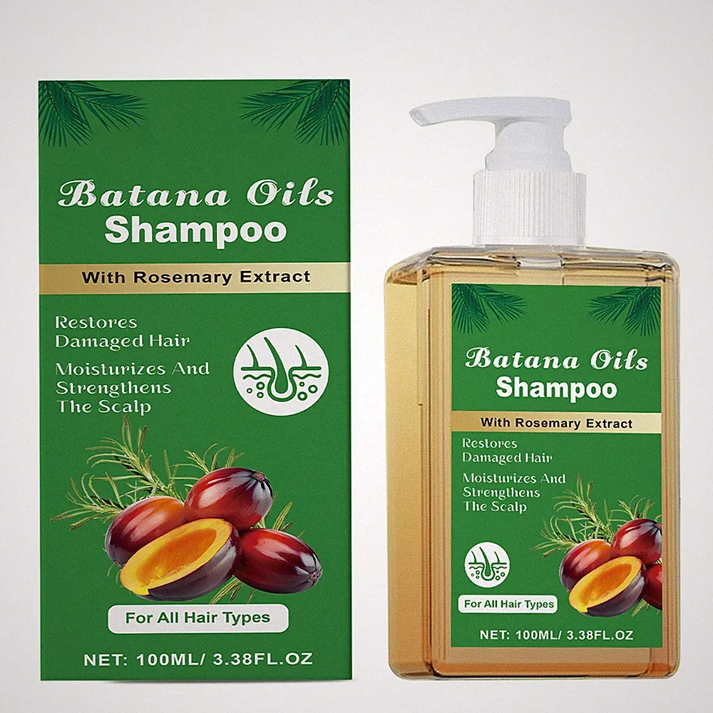 Batana Oil Shampoo for Hair Growth 100% Natural Rosemary Nourishing Smooth Shiny