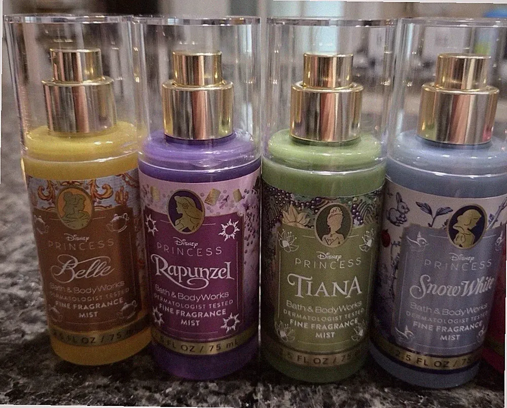 Bath & Body Works Fine Fragrance Mist Set 2.5oz Disney Princess
