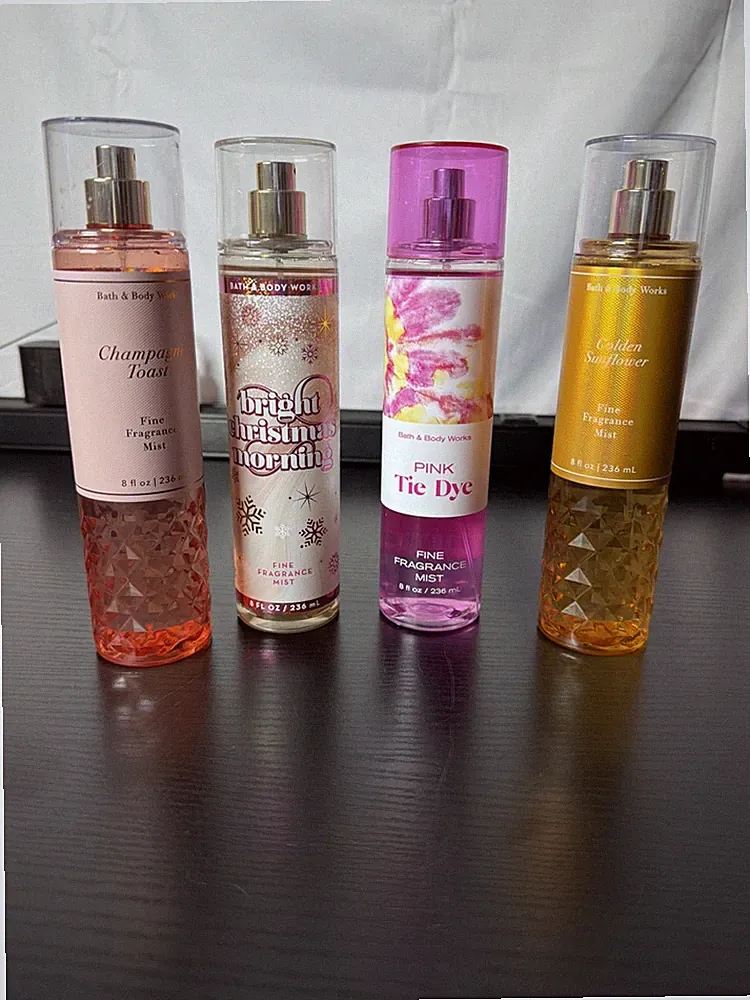 Bath & Body Works Fragrance Mist Spray 8oz. Mixed Lot Of 4 Fragrance Various