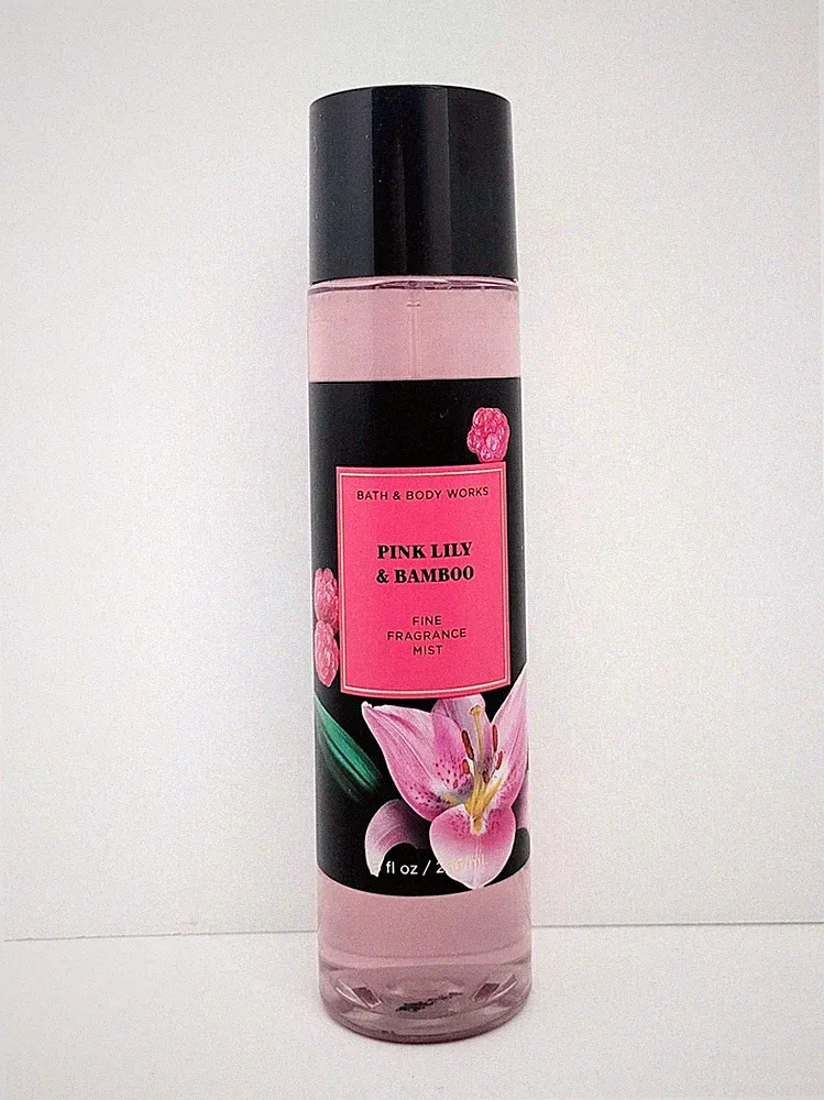 Bath & Body Works Pink Lily & Bamboo Fine Fragrance Body Mist Spray 8.oz