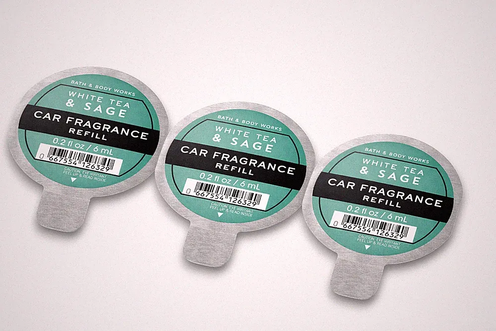 Bath & Body Works White Tea Sage Car Fragrance Refill 0.2 fl oz 3pack