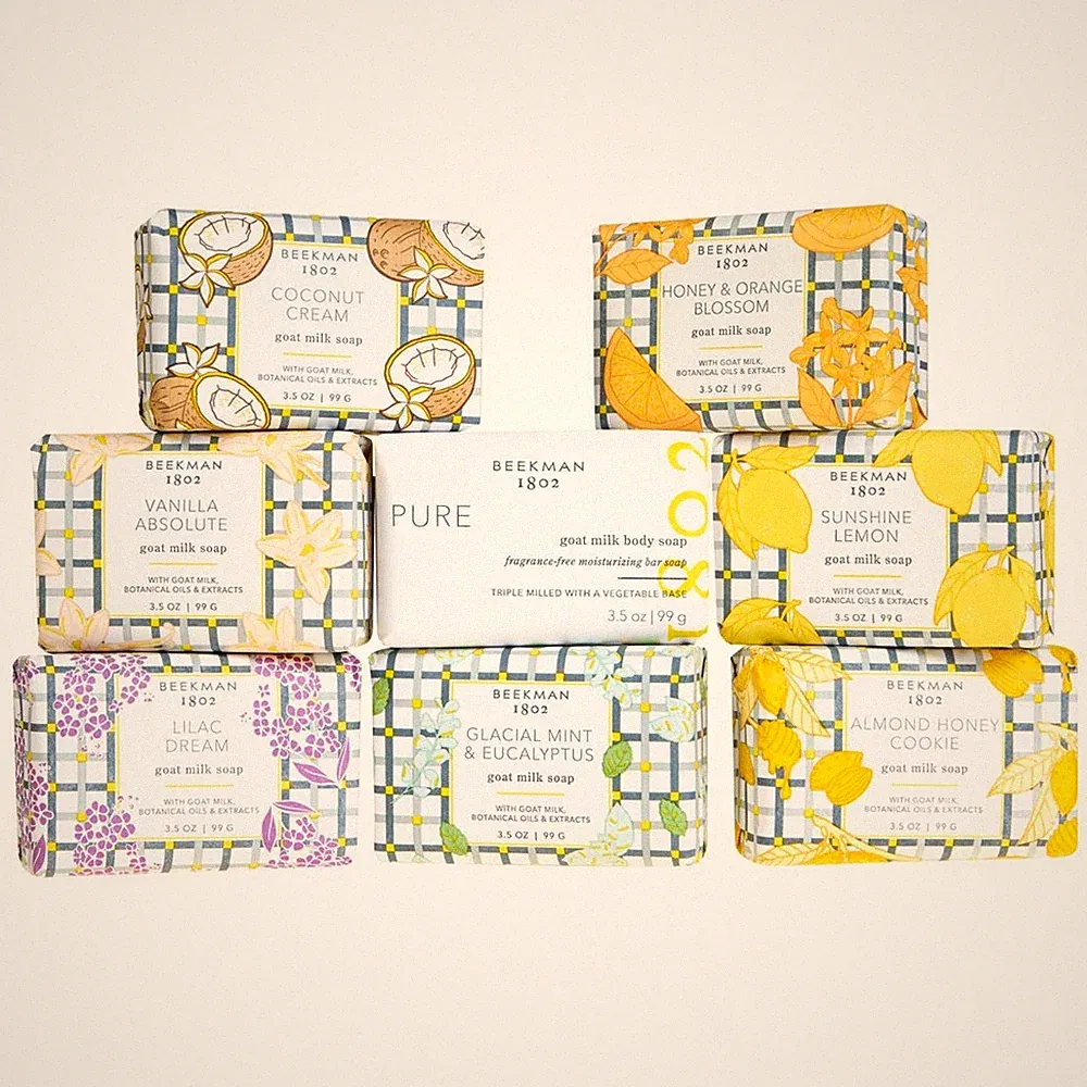 Beekman 1802 Goat Milk Bar Soap -Palm Size Mini 3.5 oz. each - PICK YOUR SCENT