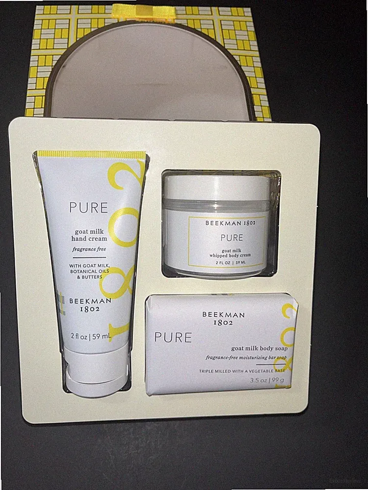 Beekman 1802 PURE Fragrance Free TRIO KIT Goat Milk Gift Set