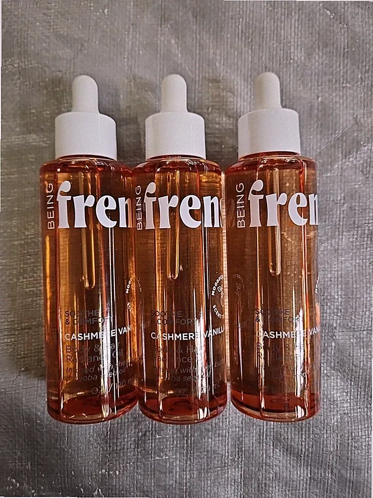 Being Frenshe Hair Radiance Oil 4 Fl Oz Vegan Cruelty Free Cozy Vanilla Scent X3