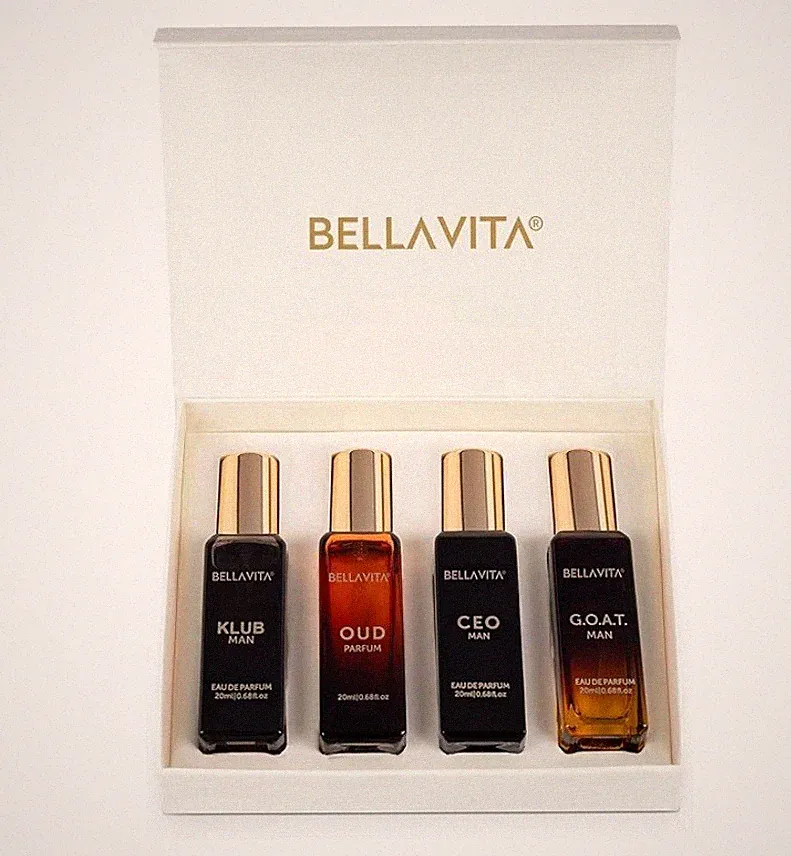 Bella Vita Eau de Parfum Set for Men CEO Man, G.O.A.T. Man, Klub Man, Oud 20ml