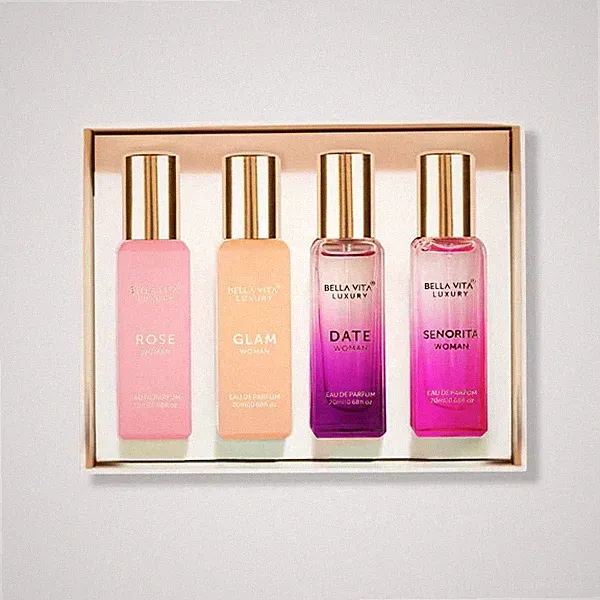 Bella Vita Luxury Perfume Gift Set For Women - 4 x 20mls Ideal Gifts for Women.