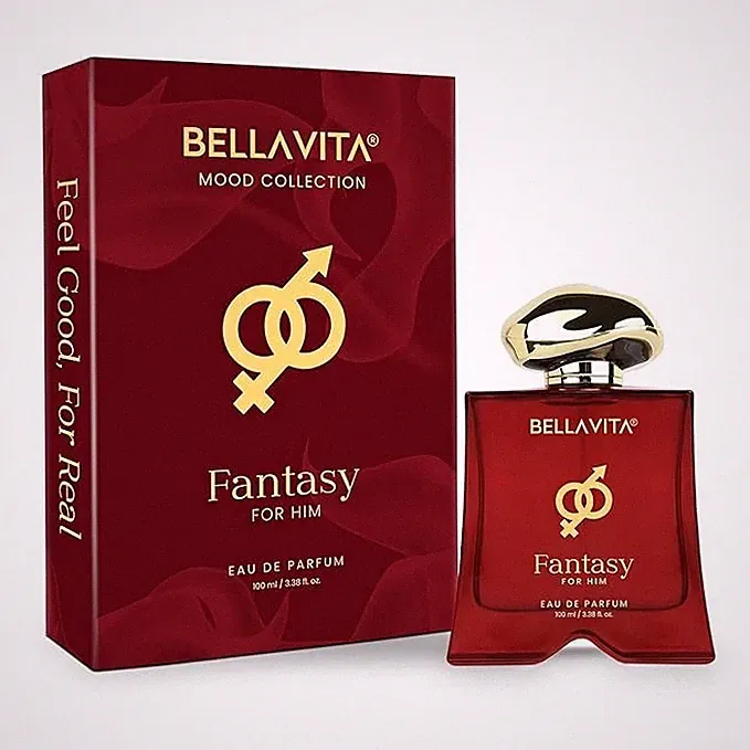 Bellavita Fantasy Perfume for Men (100ml ) , Apple, Cinnamon, Musk Long-Lasting.