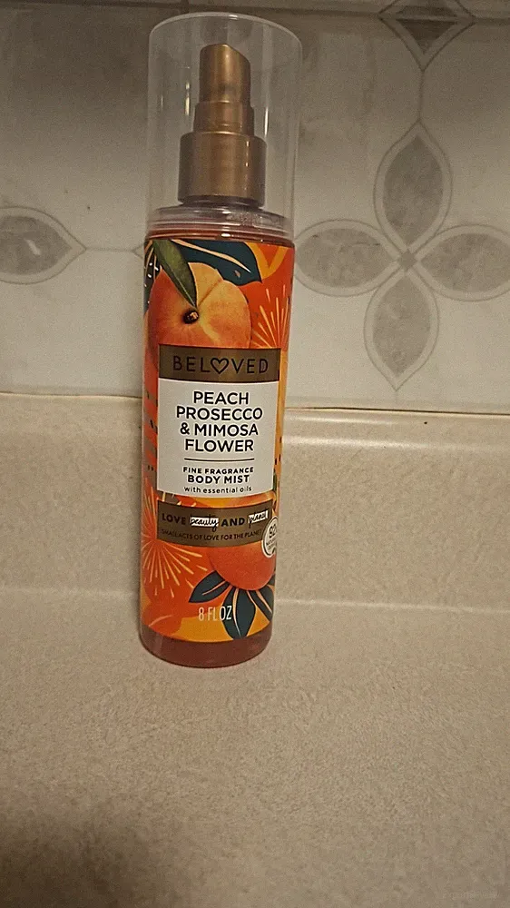 Beloved Peach Prosecco Mimosa Flower Fine Fragrance Body Mist
