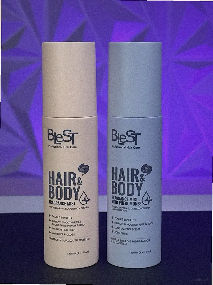 BleST Fragrance Mist Lavender Scent Anti-Frizz Gloss Hydrate Hair & Body 130ml