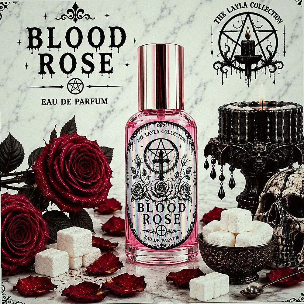 Blood Rose Fragrance Oil & Spray | Rose, Vanilla Bean, & Marshmallow Fluff