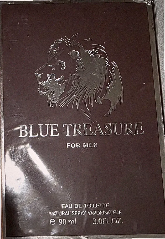 Blue Treasure Eau de Toilette for Men 90 ml 3.0 fl oz Natural Spray Fragrance