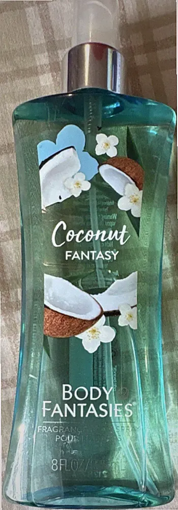 Body Fantasies Coconut Fantasy Body Spray 8 fl oz Coconut Scent for Women