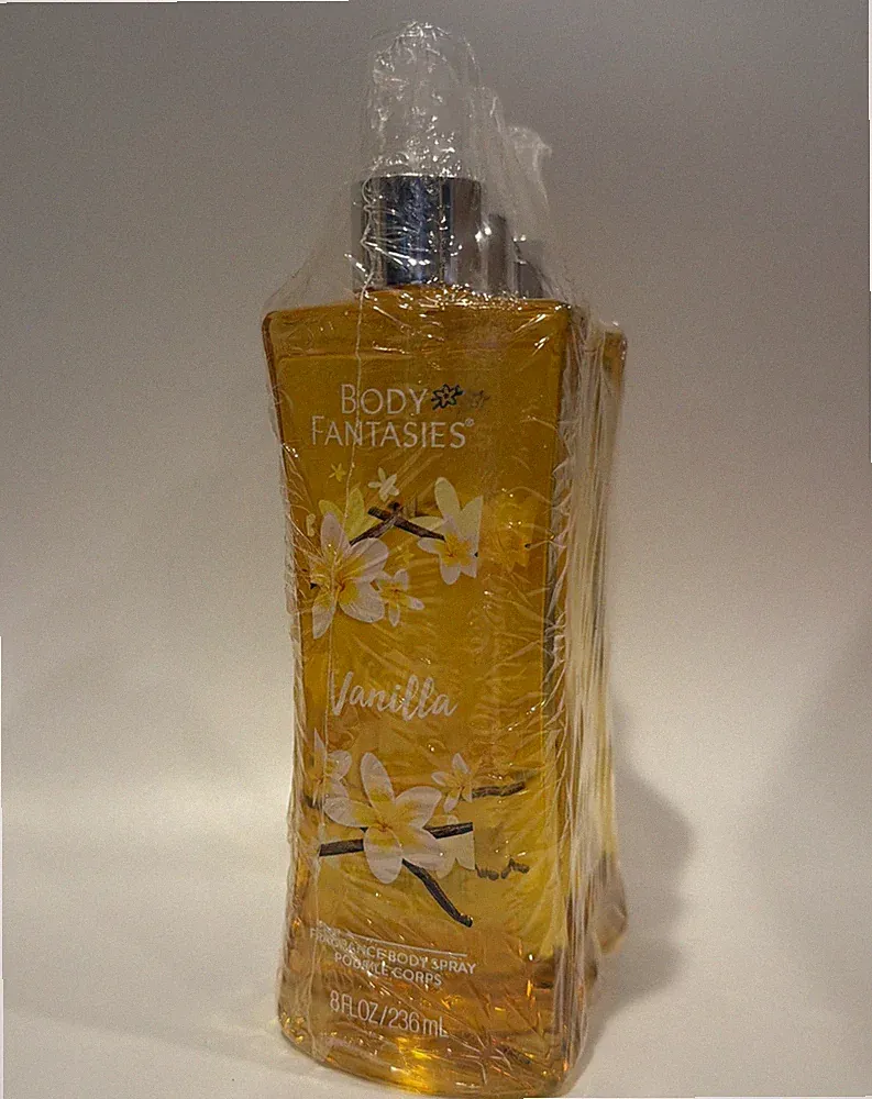 Body Fantasies Signature Fragrance Body Spray, Vanilla, 8 Fl Oz (Pack of 3)
