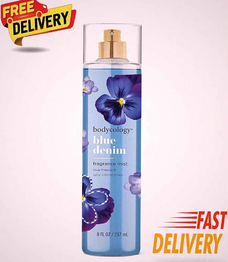 Bodycology Long-Lasting Fragrance Body Mist, Blue Denim, 8 fl oz