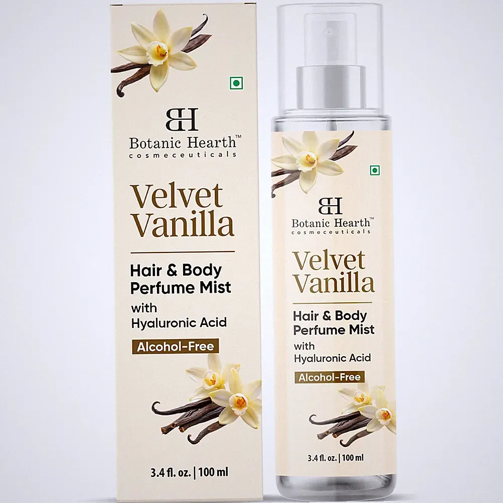 Botanic Hearth Vanilla Hair Perfume & Body Mist, 3.4 Fl Oz (Pack of 1)
