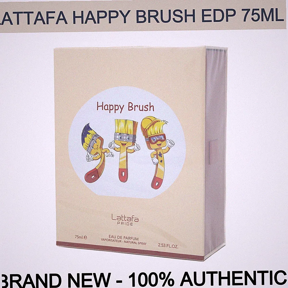 Brand New 75ml Lattafa Happy Brush Eau de Parfum Unisex Spray