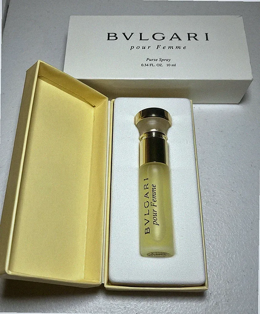 BVLGARI POUR FEMME WOMEN Eau de Parfum Travel Purse Spray .34oz/10ml Brand New