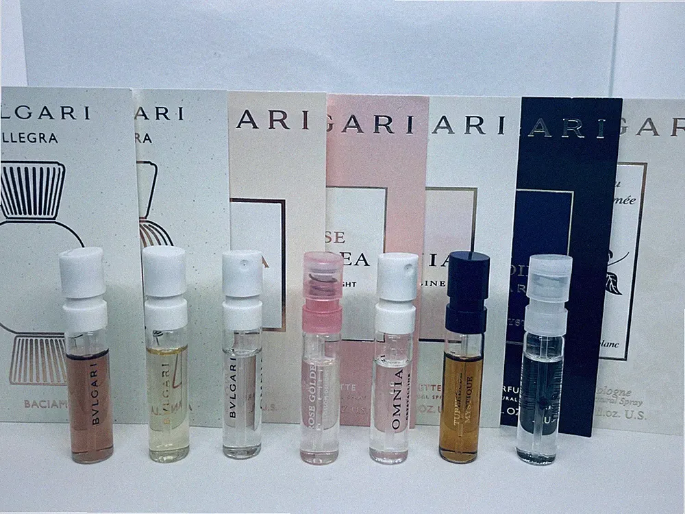 Bvlgari Women Perfume Collection Sample Spray Vials 7pc Set