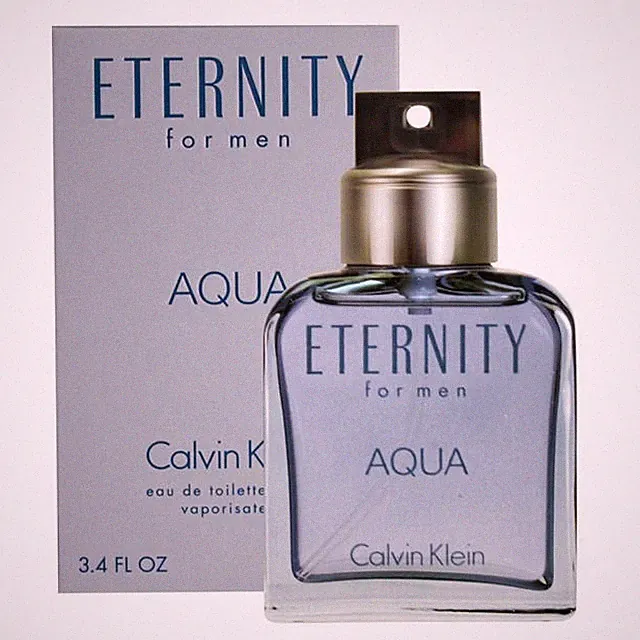 Calvin Klein Eternity Aqua Eau De Toilette 3.4 oz Spray Men Fresh Aquatic Scent