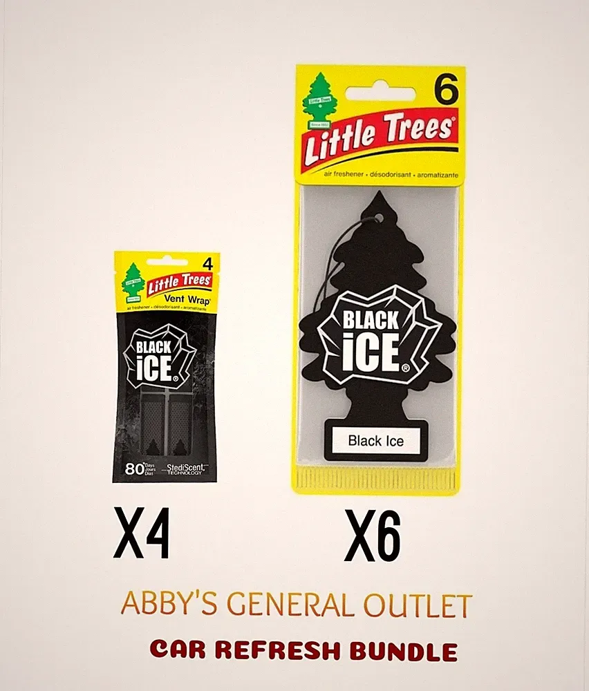 Car Refresh Bundle Black Ice Scent 10 Pieces