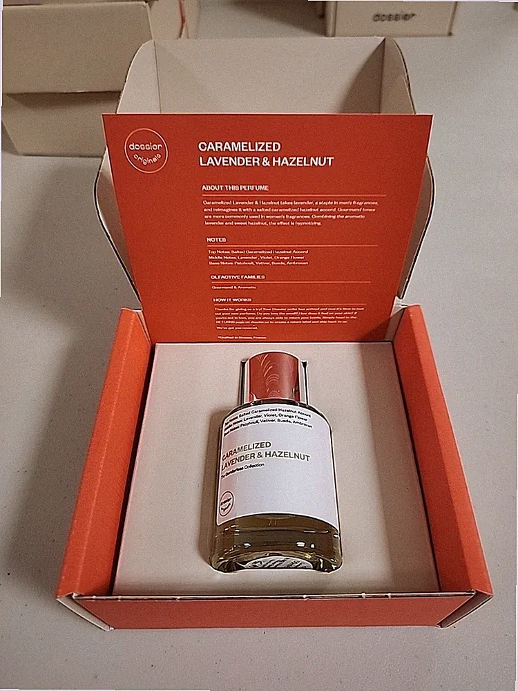 CARMALIZED LAVENDER & HAZELNUT Dossier Fragrance unisex mens womans EDP perfume