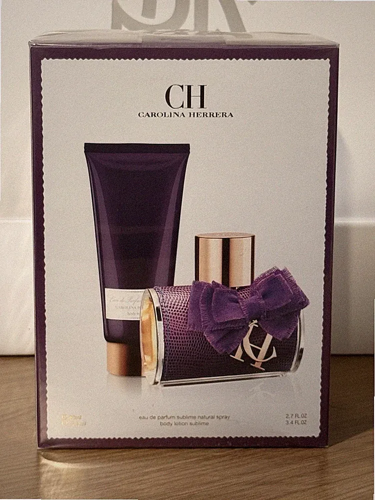 CAROLINA HERRERA CH SUBLIME 2 PIECE GIFT SET EDP 2.7 Oz/80 ml & Body Lotion 3.4