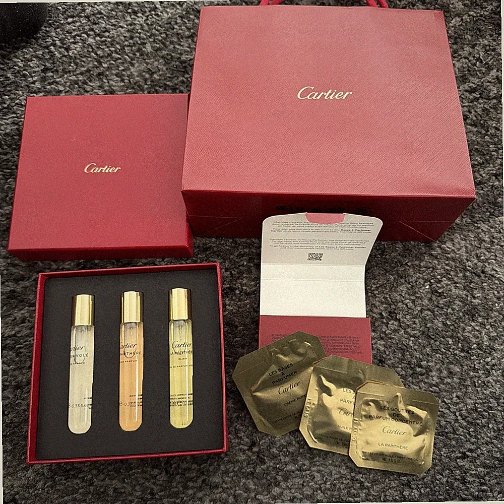 Cartier La Panthère 3pc 10ml Travel Spray Set Baiser Volé Authentic Gift Box
