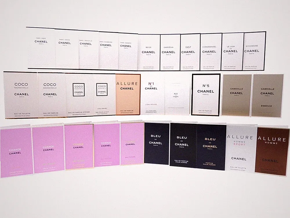 CHANEL 1.5ml .05fl oz x 4 COLOGNE PERFUME SPRAY SAMPLES PICK ANY 4 LISTED
