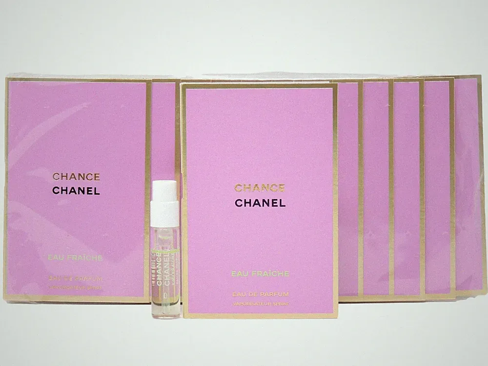 CHANEL CHANCE EAU FRAICHE EDP 1.5ml .05fl oz x 12 PERFUME SPRAY SAMPLE VIALS