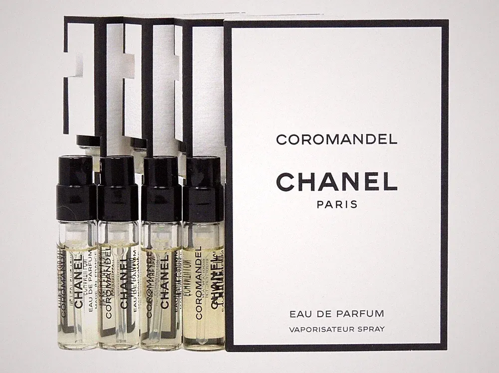 CHANEL COROMANDEL EDP 1.5ml .05fl oz x 4 PERFUME COLOGNE SPRAY SAMPLE VIALS