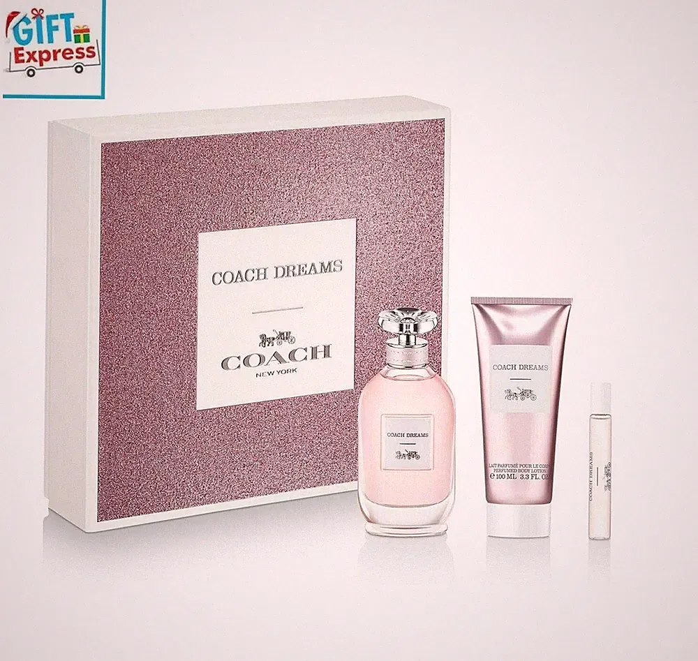 Coach Dreams 3 Piece Perfume Gift Set for Women | Luxury Fragrance Set