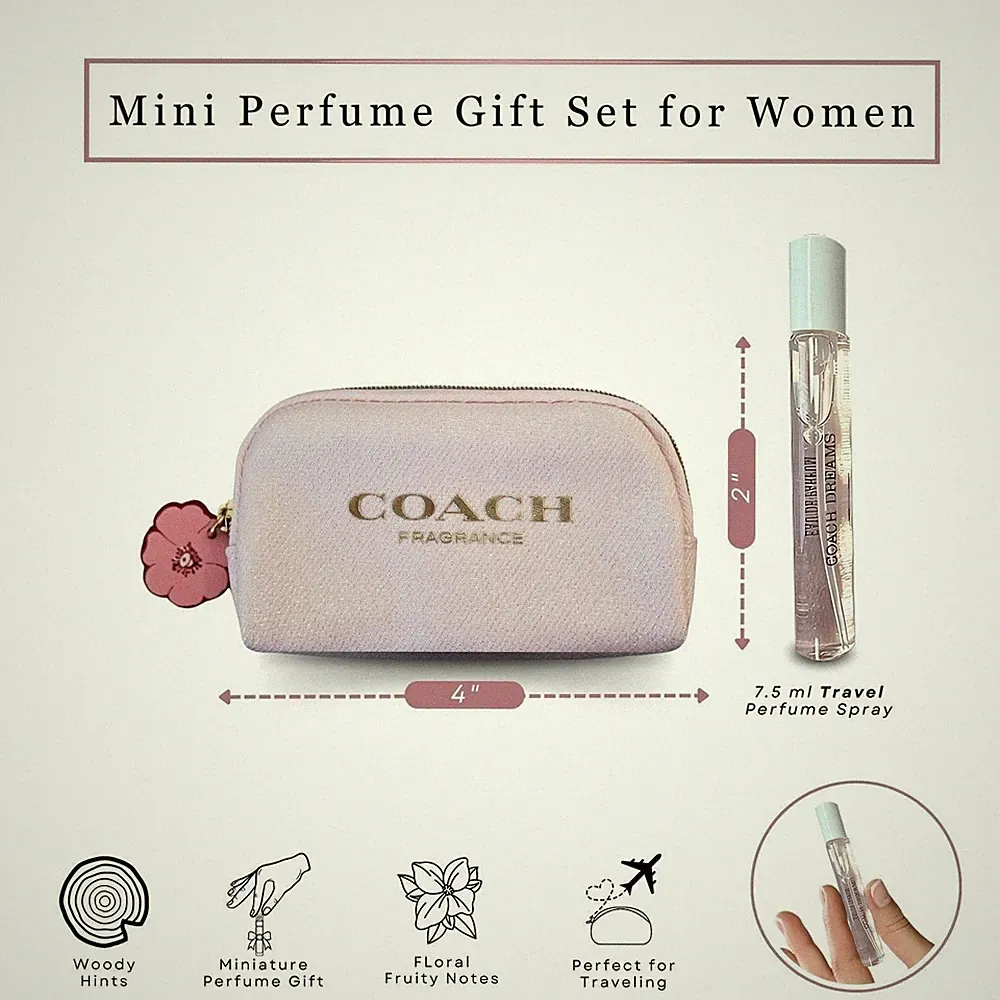 Coach Dreams Perfume for Women Mini EDP Travel Spray 7.5ml