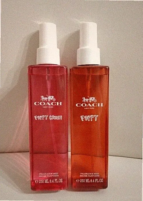 Coach Fragrance Mist Perfume Body Spray 250ml 8.4oz 2 Pc Duo Scent