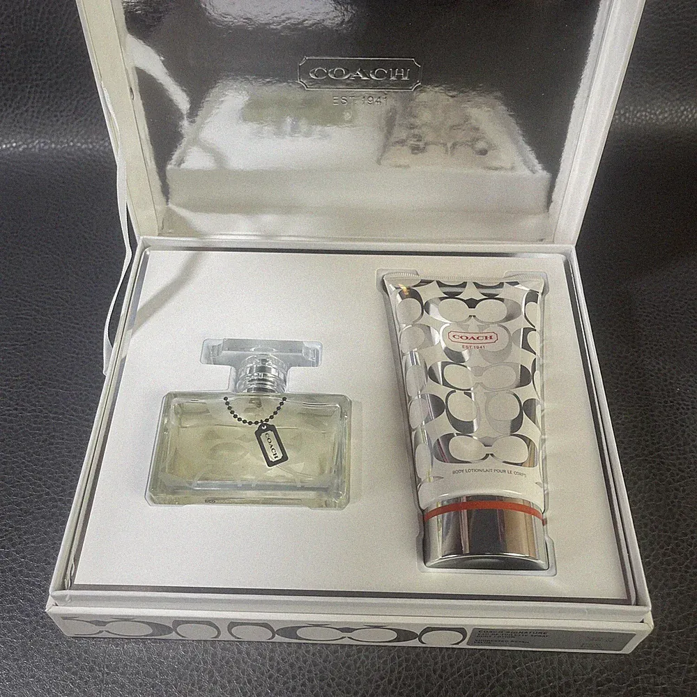 Coach Signature Perfume Women Spray 1.7 FL Oz & 5.0 FL Oz Body Lotion New Read