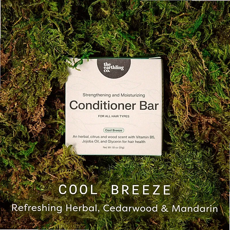 Cool Breeze Conditioner Bar: The Earthling Co. Strengthening and Moisturizing