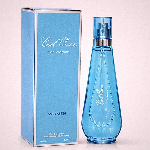 Cool Ocean Eau de Toilette for Women 100ml 3.4 oz – Fresh Aquatic Floral Perfume