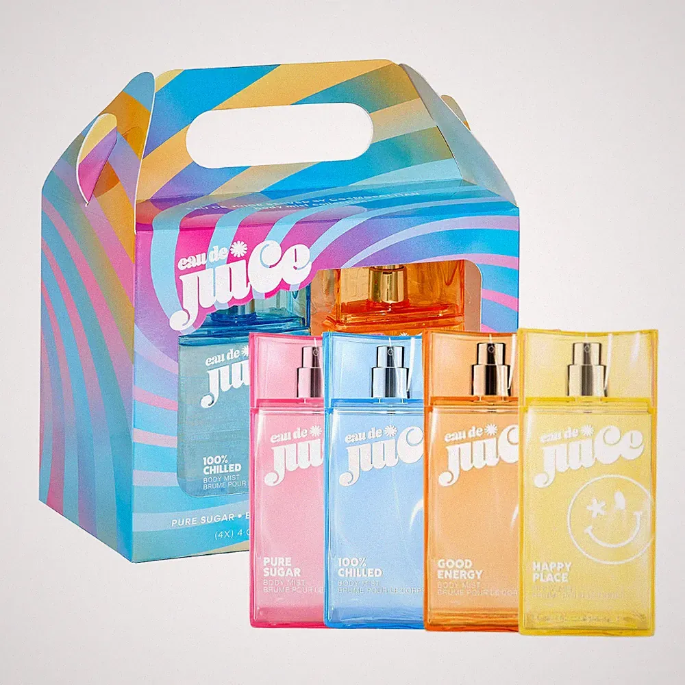 Cosmopolitan Eau de Juice 4pc Body Mist Set for Women 4 / 4.0oz ea New in Box
