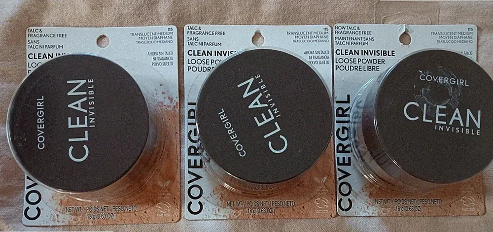 CoverGirl Translucent Medium Loose Powder Lot #115 Vegan Talc Fragrance Free