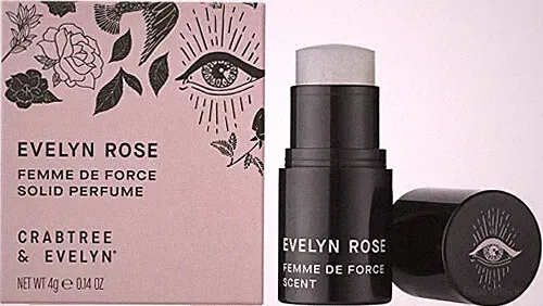 Crabtree & Evelyn EVELYN ROSE Femme De Force Scent Solid Perfume 0.14 oz.