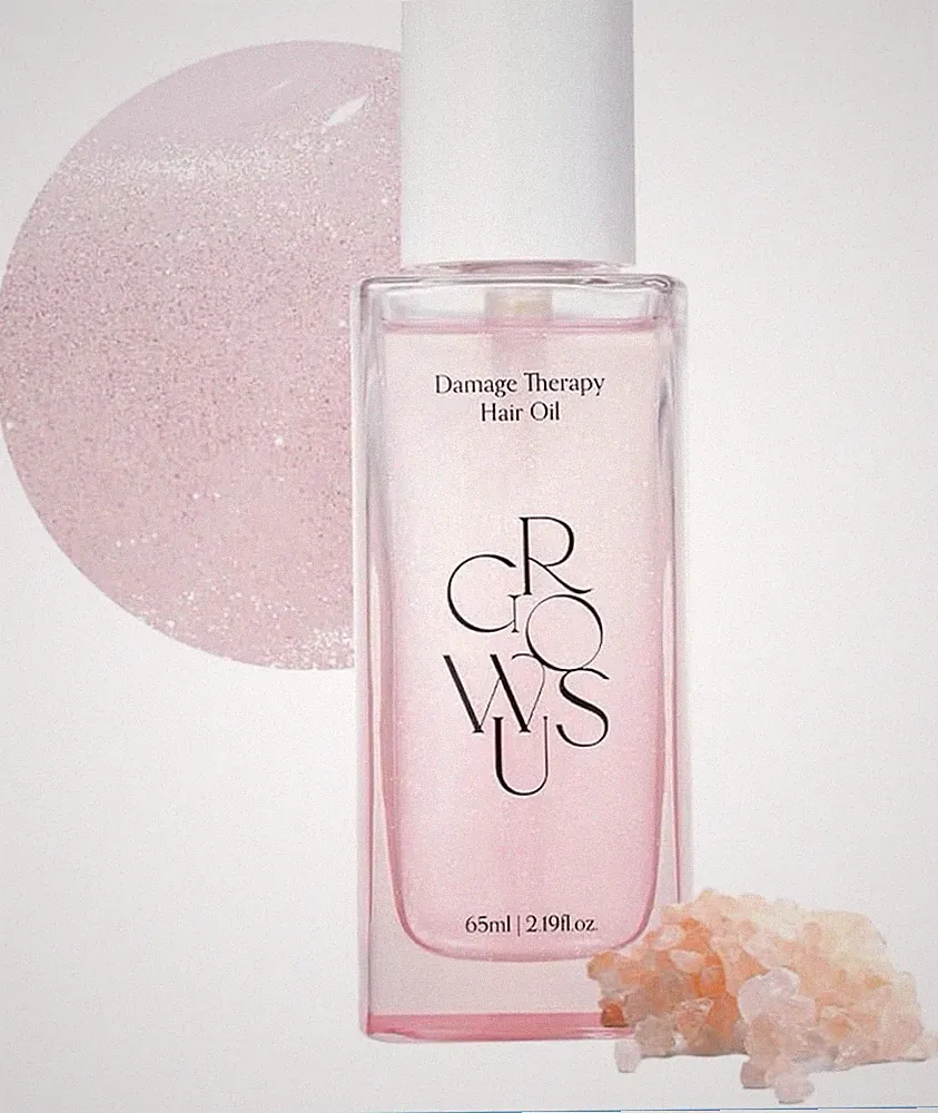 CROWSUS Damage Therapy Oil for Frizz Hair 65ml Protein Collagen Rose Scent Shine