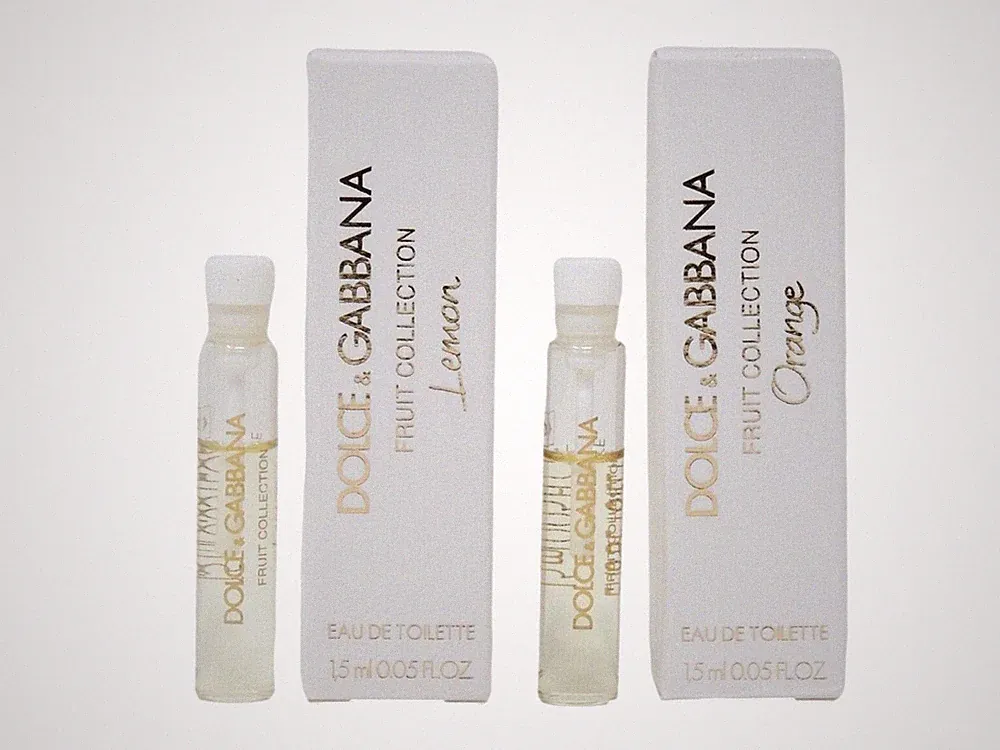 D&G DOLCE & GABBANA LEMON ORANGE 1.5ml x 1 EACH COLOGNE PERFUME SAMPLES